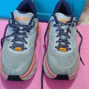 Hoka One One Bondi 7 Womens Running Shoes Blue Fog Iris 1110519 BHBI Size 10